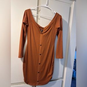 Long sleeve Rust Dress